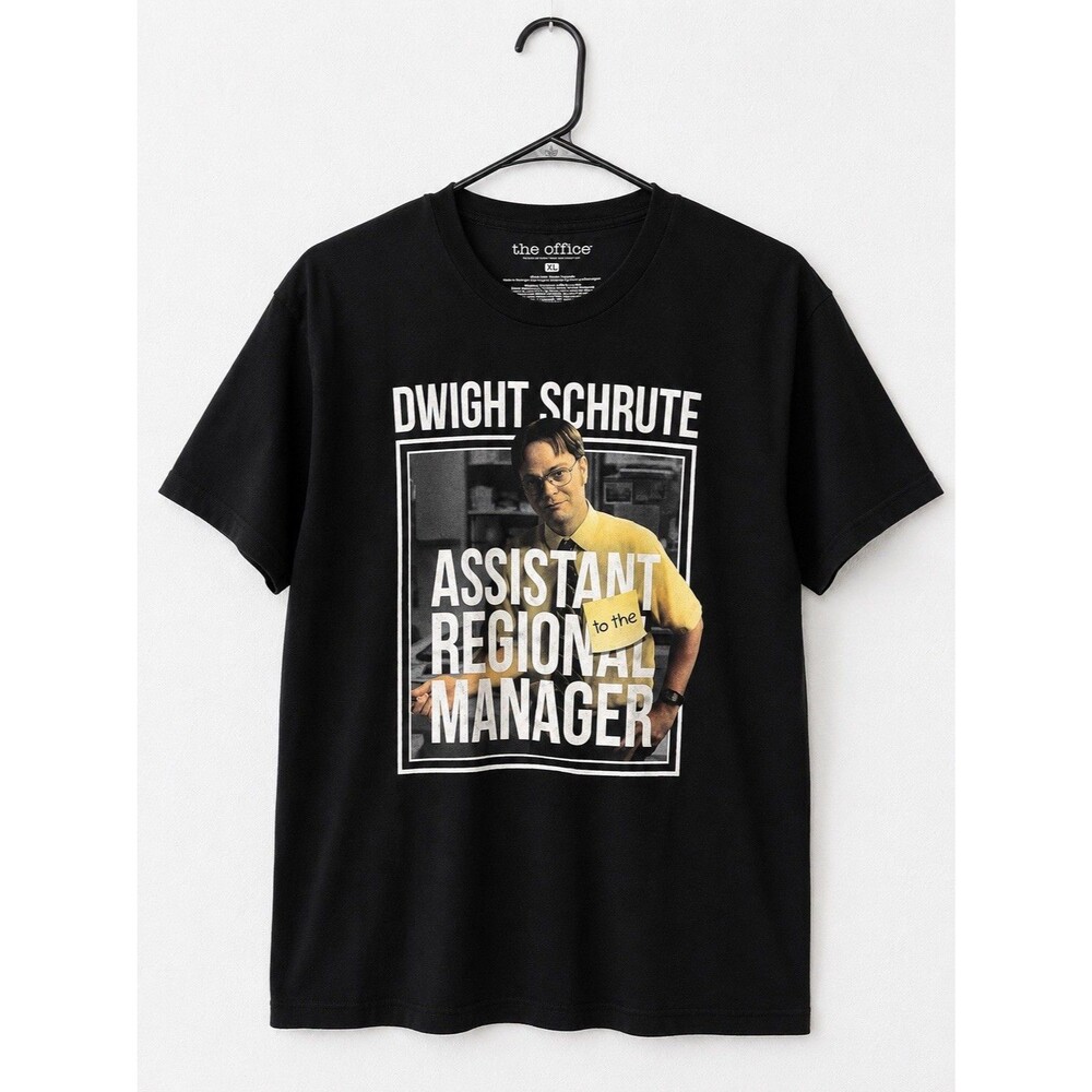 The Office Dwight Schrute Assistant to Regional Manager Graphic Tee XL Black